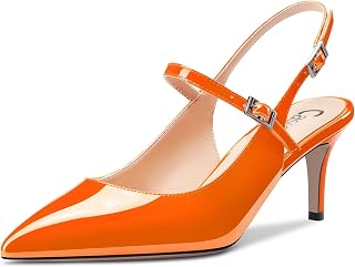 Castamere Escarpins à talon moyen à bout pointu et bride arrière pour femme - Robe de bal de fin d'année - Talons de 6,6 cm