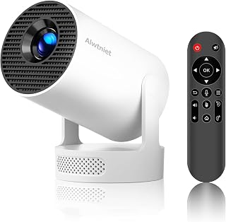 Mini Portable Projector 4K Support, Smart Proyector with Bluetooth & WiFi | Auto Keystone & 200ASIN HY300Pro+, for Home Bedroom Movie Outdoor, Compatible With HDMI/USB/TV Stick/Smartphone/Laptop