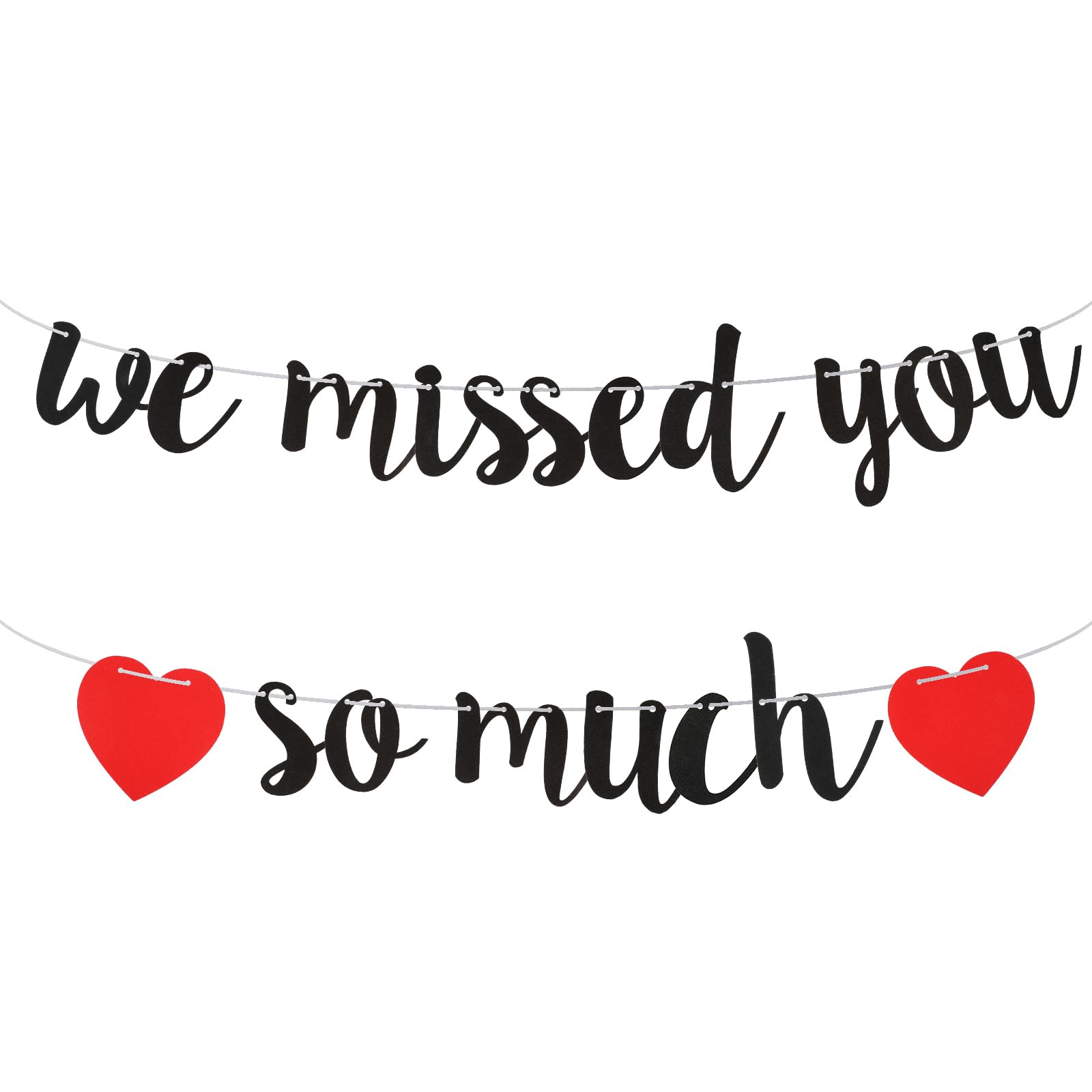Welcome Home Banner, We Missed You So Much Banner, Welcome Home Decorations for 