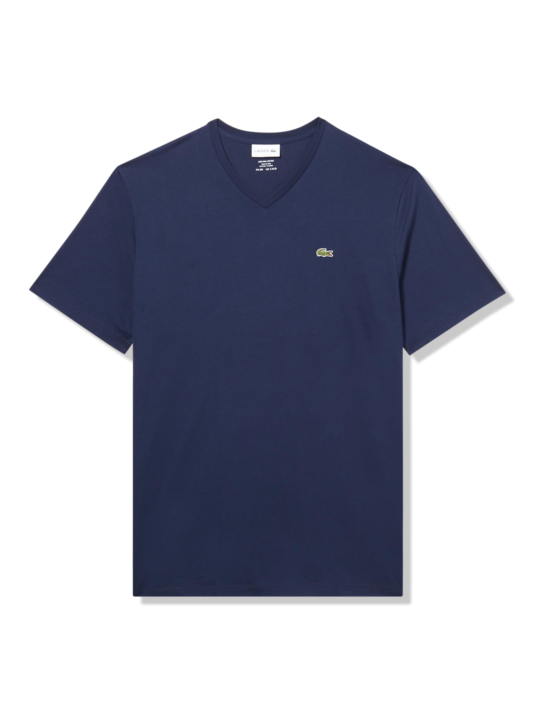 Lacoste Men's Big V-Neck Short Sleeve Regular Fit Classic T-Shirt