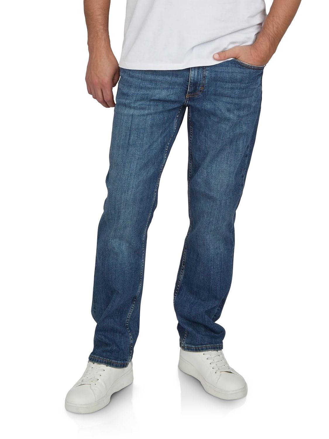 MUSTANG Jeans Herren Stretch lang Straight Fit Washington Jeanshose Hose Denim B