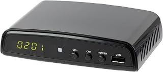 QFX CV-103 Digital Converter Box W Ul Adapter, for RF in (Antenna), RF Out, HD Out, and Video Out, USB Recording, Sleep Timer Feature, Black