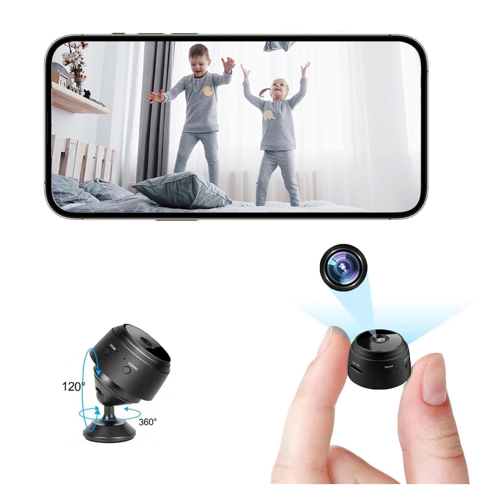 ZMDCAM Mini WiFi Camera 1080P Security Camera for Home Use | Security Wireless C