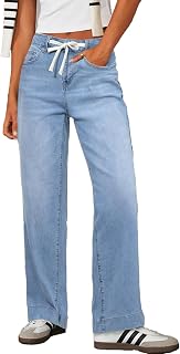 SIDEFEEL Womens Wide Leg Jeans High Waisted Stretchy Denim Pants