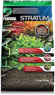 Fluval Plant and Shrimp Stratum Aquarium Substrate - 8.8 lb Bag | Freshwater Planted Tank Substrate for Strong Plant Growth and Shrimp Habitats - Supports Neutral to Slightly Acidic pH
