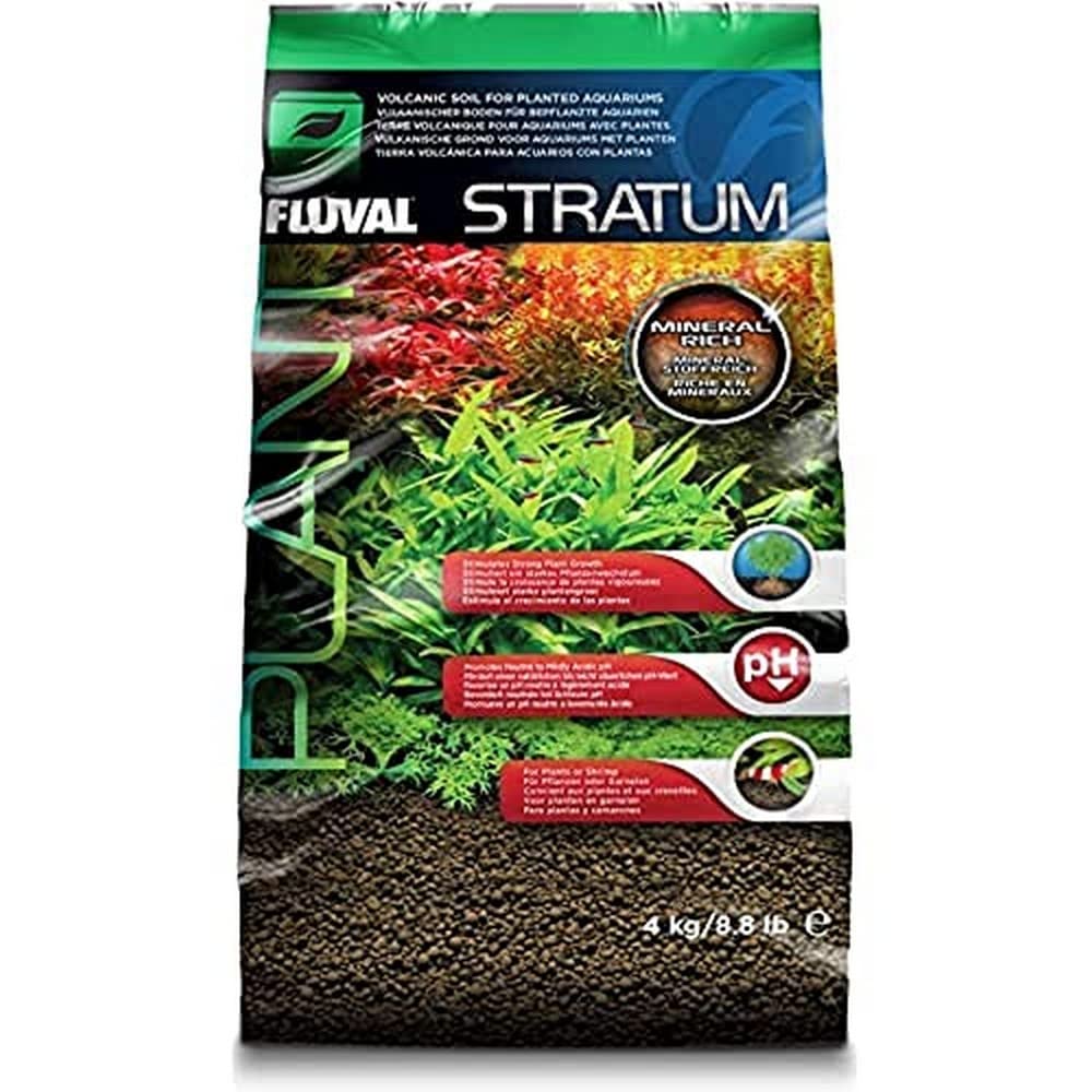 Fluval Plant and Shrimp Stratum Aquarium Substrate - 8.8 lb Bag | Freshwater Pla