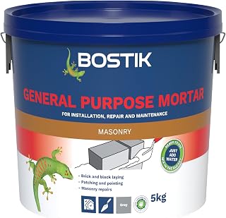 Bostik Cementone General Purpose Mortar 5kg | Ready Mixed Mortar, Just Add Water - for Interior & Exterior Repairs