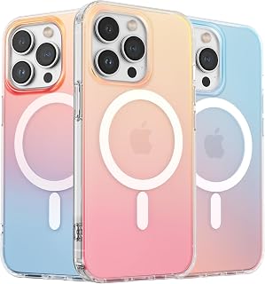 ORNARTO for iPhone 13 Pro Case,Iridescent Gradient,Shockproof Cover-Sunset