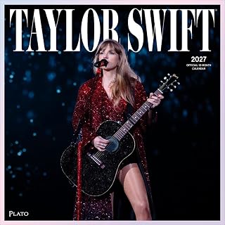Taylor Swift OFFICIAL | 2027 12 x 24 Inch (Hanging) Monthly Square Wall Calendar | Plato | Music Pop Singer Songwriter Celebrity
