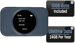 Statelinker S2 Portable WiFi Hotspot,10GB Free USA Data 4g LTE Mobile MiFi | No Sim Card Needed, Internet Travel Router for North America, 8 Device Connected,High Speed Pocket Hot Spot
