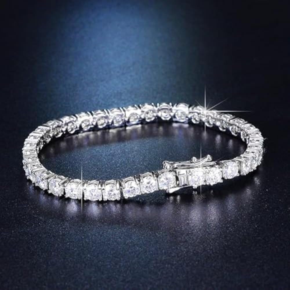 Tennis Chain Bracelet Hip Hop Link Full Cubic Zirconia Unisex Jewelry