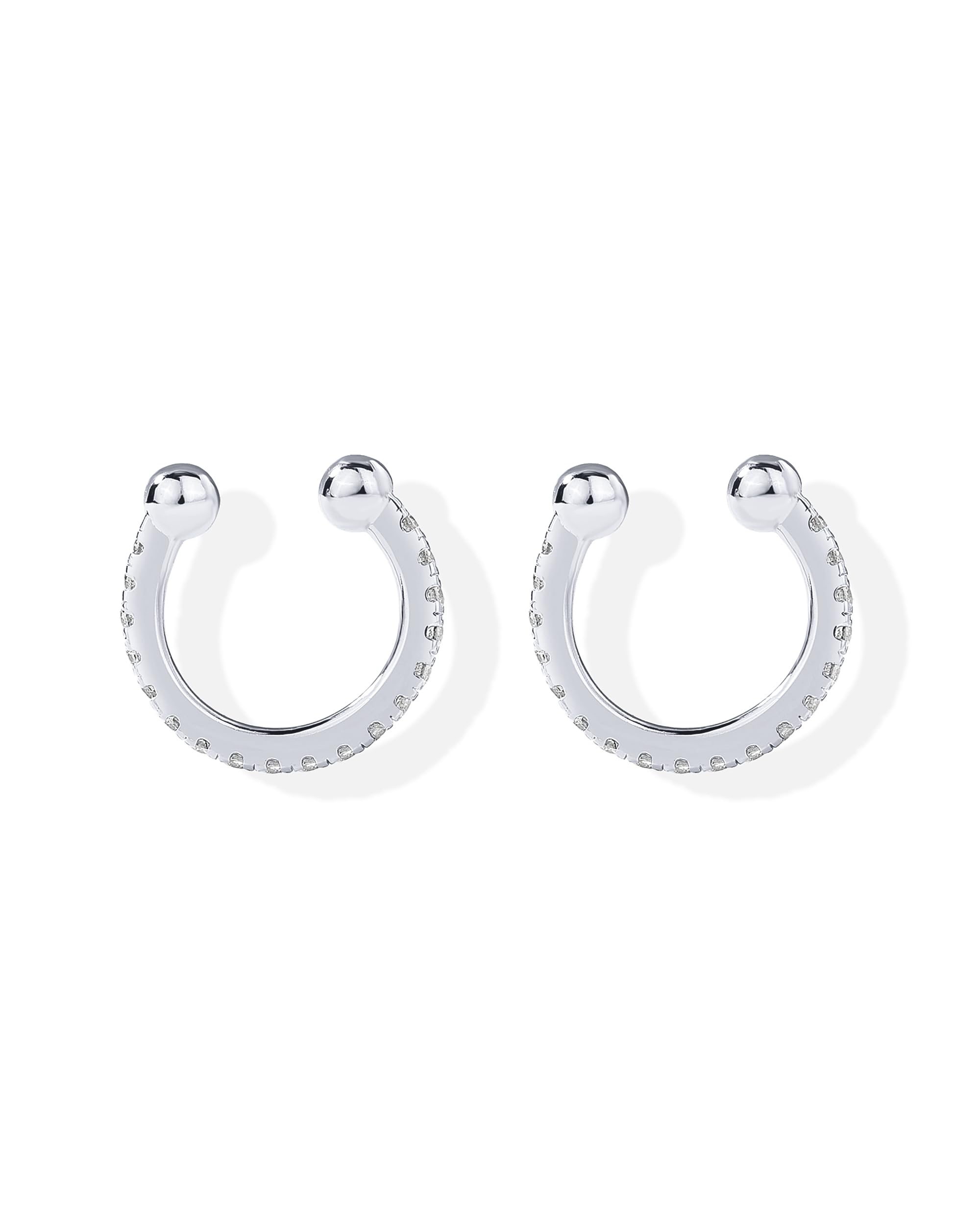 PAVOI 14K Gold Plated CZ Ear Cuff Earrings for Women, Clip On Cartilage