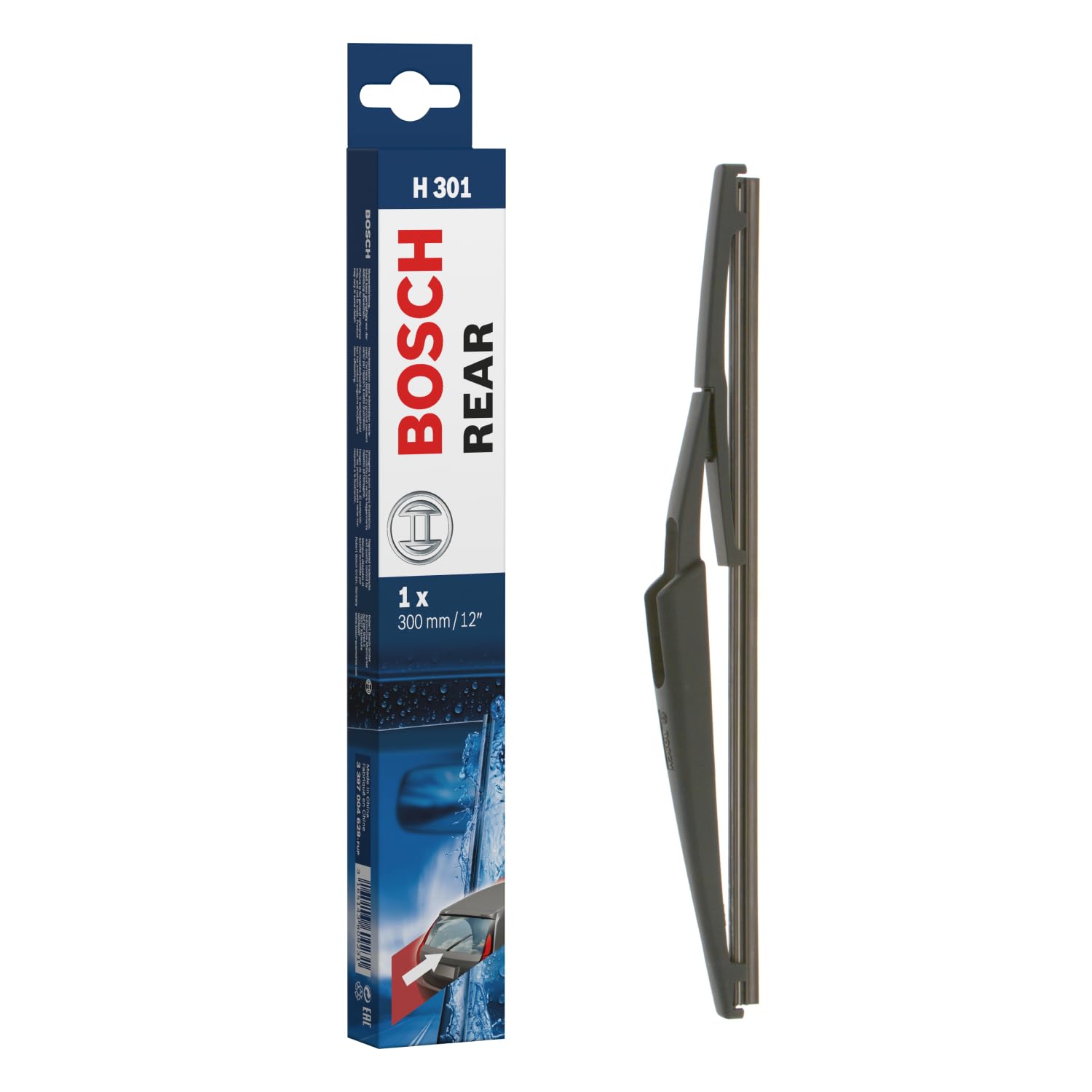Bosch Rear Wiper H 301-1 Replacement Blade for Rear Window - 300 mm | Excellent 