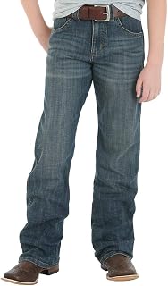 Wrangler Jeans retrò Rilassati con Taglio Boot Cut – Jeans retrò Casual Bootcut – Ragazzo, Si Città, 12 Mesi