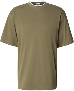 Urban Classics Men's T-Shirt Contrast Tall - Relaxed Fit S M L XL XXL 3XL 4XL 5XL 6XL