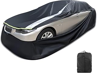 Full Enclosed Small Car Covers Universal Fit for Miata,Mini Cooper,Z1/Z3,SLK-Class,Polo/Rabbit 1975-1984,Fiesta,Solstice,Yaris/MR2,Honda S2000,Saturn Sky,Chrysler Crossfire,Fiat 124 Spider