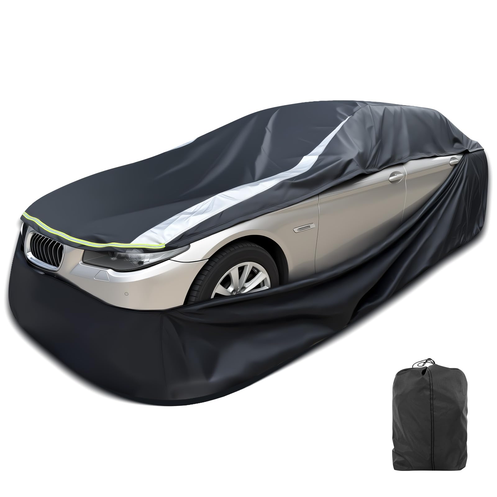 Full Enclosed Small Car Covers Universal Fit for Miata,Mini Cooper,Z1/Z3,SLK-Cla
