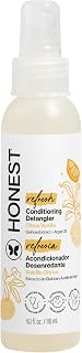 The Honest Company Hair Detangler, Citrus Vanilla Refresh, 4 fl oz | Leave-In Conditioner &amp; Detangler Spray, 4 Fl Oz. Tear-Free, Hypoallergenic. Gentle For Baby's Sensitive Skin.