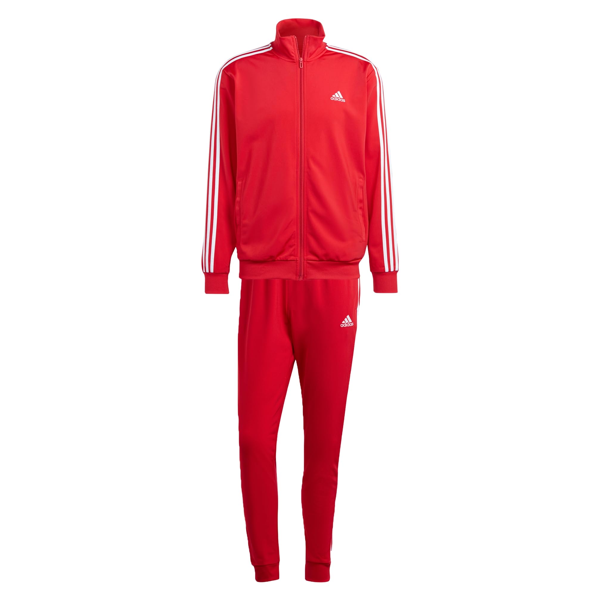 adidas Sportswear Basic 3 Stripes Fleece Tracksuit Men's Tracksuit (Pack of 1)