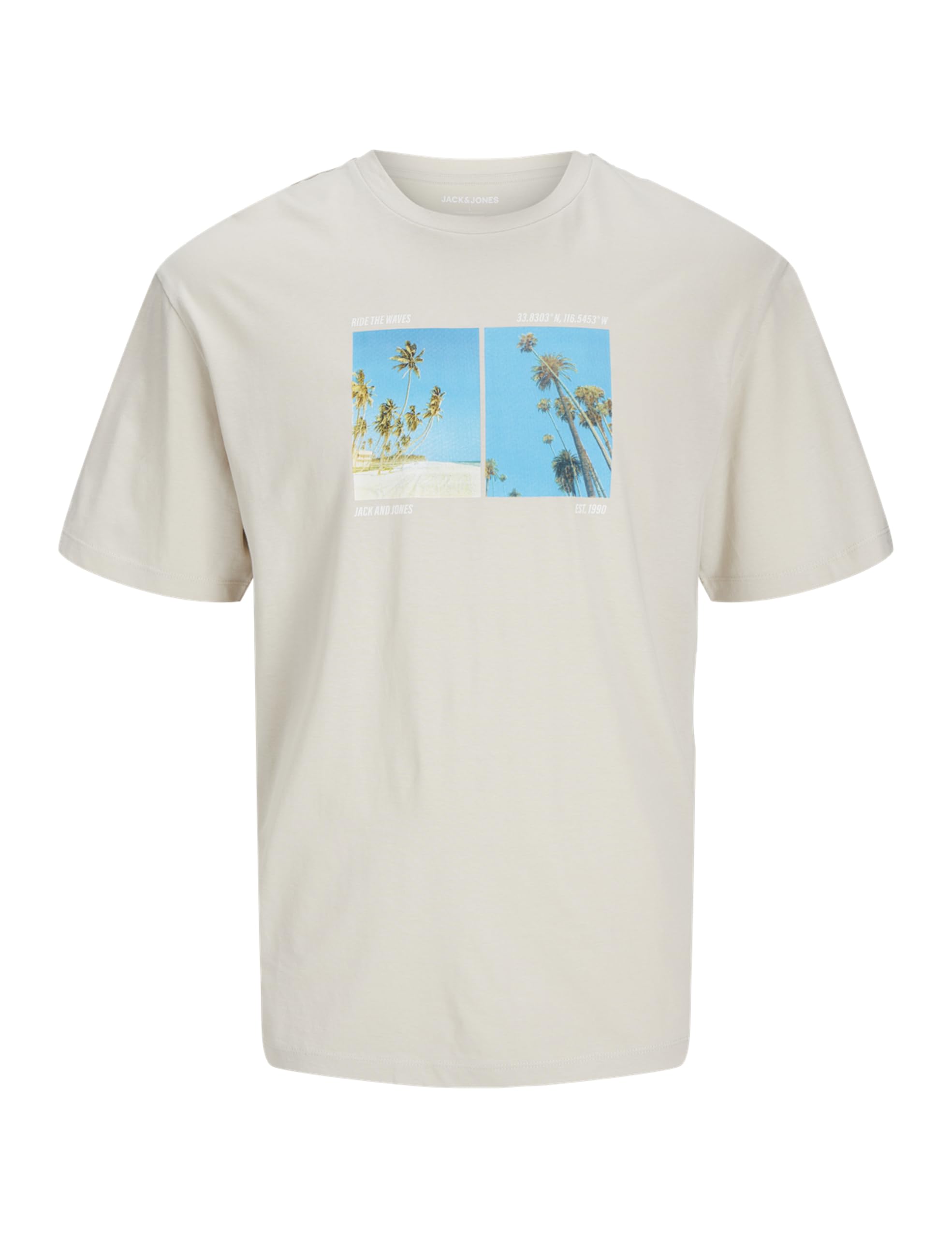 JACK & JONES Jjporto Men's SS Crew Neck Tee