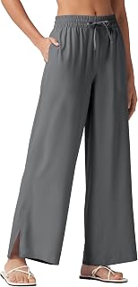 Willit Womens Wide Leg Beach Pants, UPF 50+ Lightweight Travel Quick Dry Sun Protection Trousers 29 in, 31 in