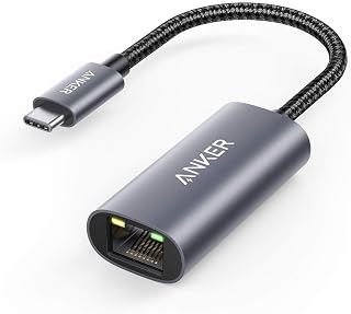 Anker USB C to Ethernet Adapter, Portable 1 Gbps Network Hub | Aluminum, Compact, 10/100/1000Mbps, for MacBook Pro, iPad Pro, ChromeBook, XPS, Galaxy and More