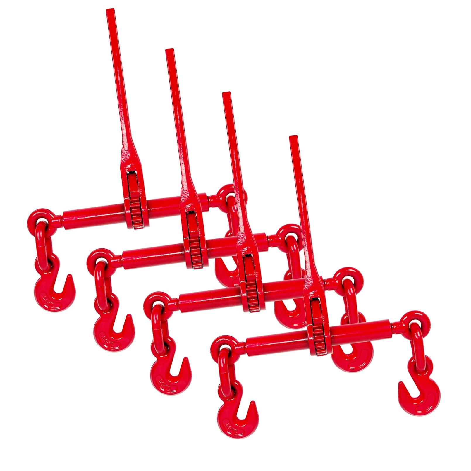 Grandroad Auto 3/8" – 1/2" Ratchet Binders 9,215 LBS Secure Working Load, G70 Ho