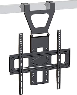 TV Hanger Bracket 42-70 Inch, Height Adjustable TV Mount | Height adjustable steel bracket, supports up to 110 lbs, fits loft beds, bed rails and thin doors, VESA up to 400x400mm