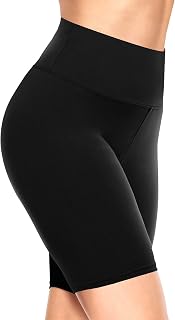TNNZEET Cycling Shorts Women High Waisted Ladies Cycle Leggings for Gym | 8" Running shorts, 4-way stretch and and non-see-through fabric, Anti chafing shorts for women, Multiple colors biker pants