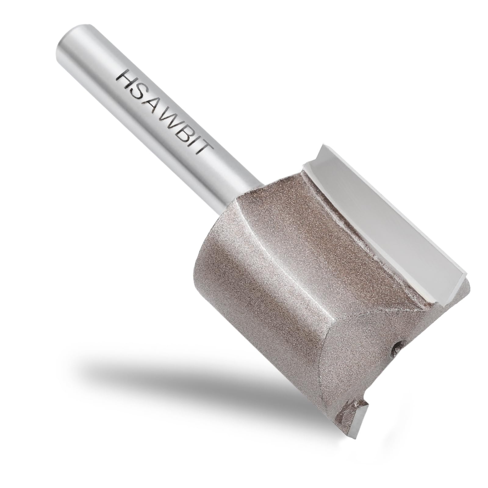 hsawbit Straight 2-Flute Router Cutter, 1/4 Inch Shank, 18mm Cut Diameter & 30mm
