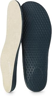 riemot Sockless Terry Cloth Insoles for Men, Soft Comfort Replacement Shoe Insoles with Heel Cup and Gentle Arch Support, Breathable Cushioned Inserts for Loafers, Slip-Ons Beige US10.5/ EU43.5