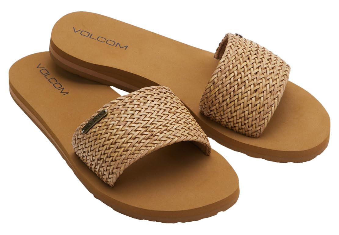 Volcom Buckle Up Buttercup Slippers/Clogs Women Black Slippers Shoes