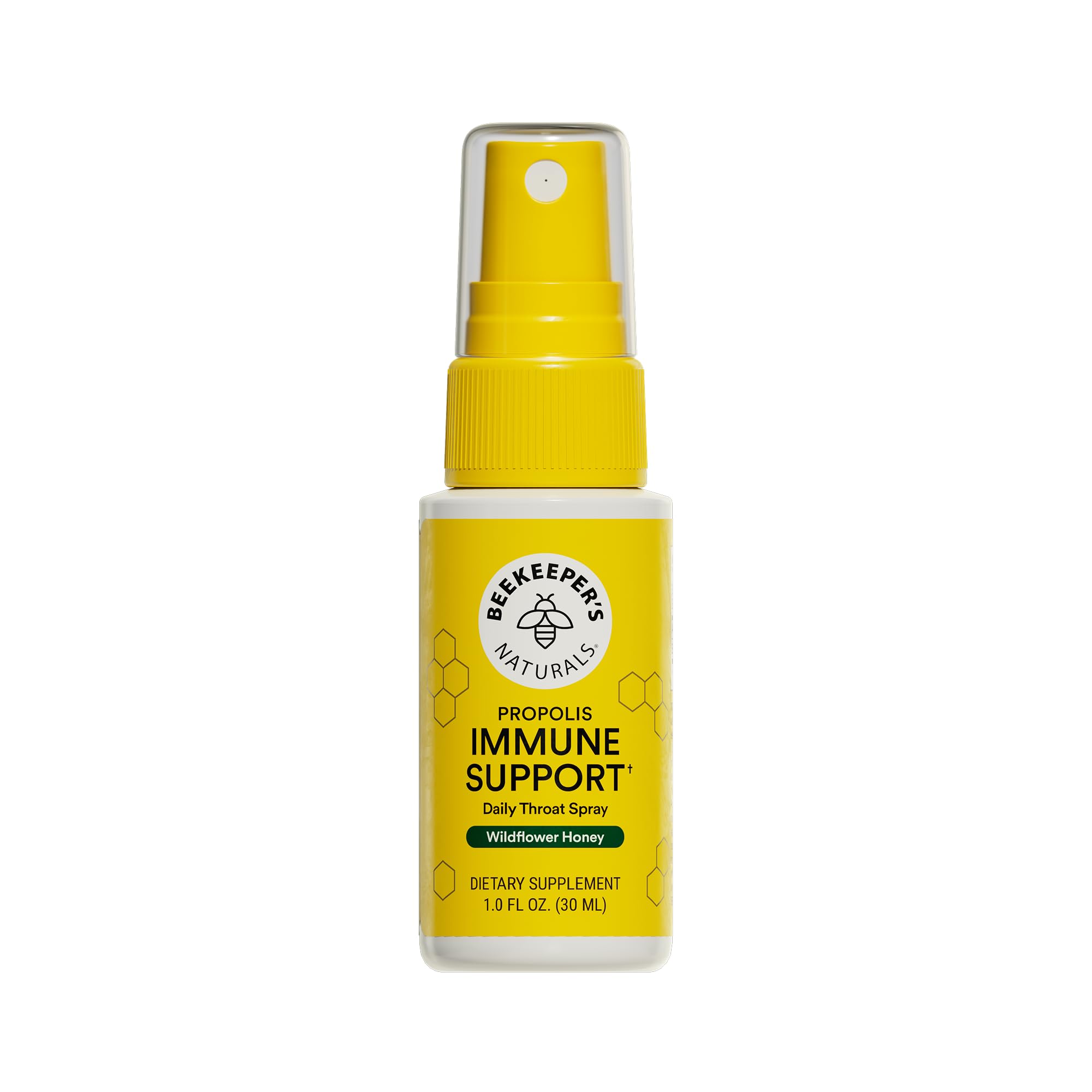 Beekeeper's Naturals Propolis Throat Spray for Daily Immune Support, 1 oz | 95% 