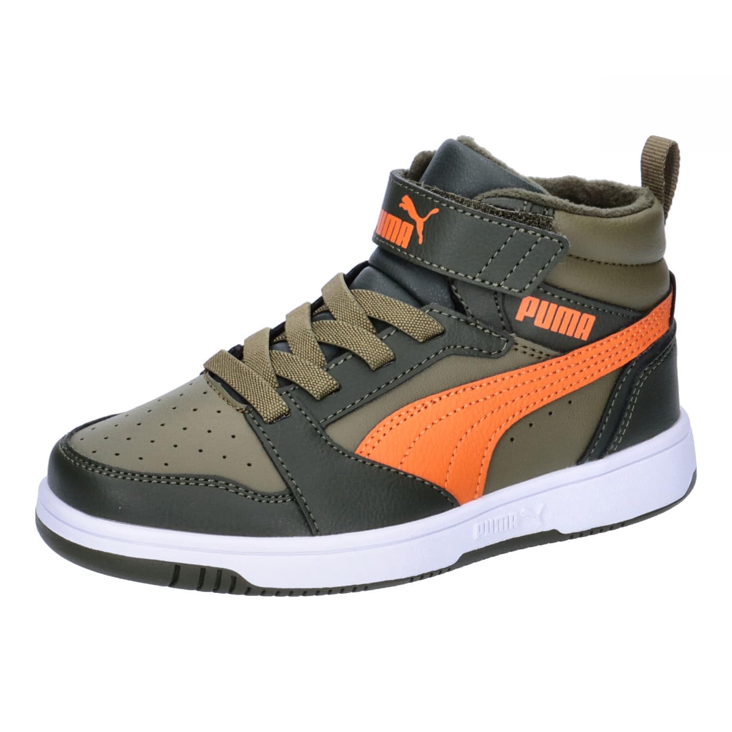 PUMA Rebound V6 Mid WTR Ac+ Ps Low Top Trainers Boys