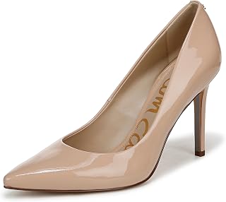 Sam Edelman Zapatos de tacón Hazel para Mujer, Piel de Charol Beige Rubor, 41 EU
