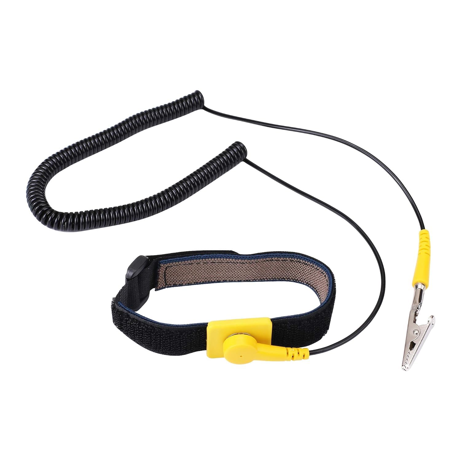 Anti Static Wrist Strap 11" Grounding Bracelet with Alligator Clip | Adjustable 