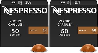Nespresso Vertuo Orafio, Medium Roast Espresso Coffee capsules, 100 Pack