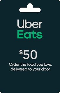 Uber Eats Physical Gift Card | $50