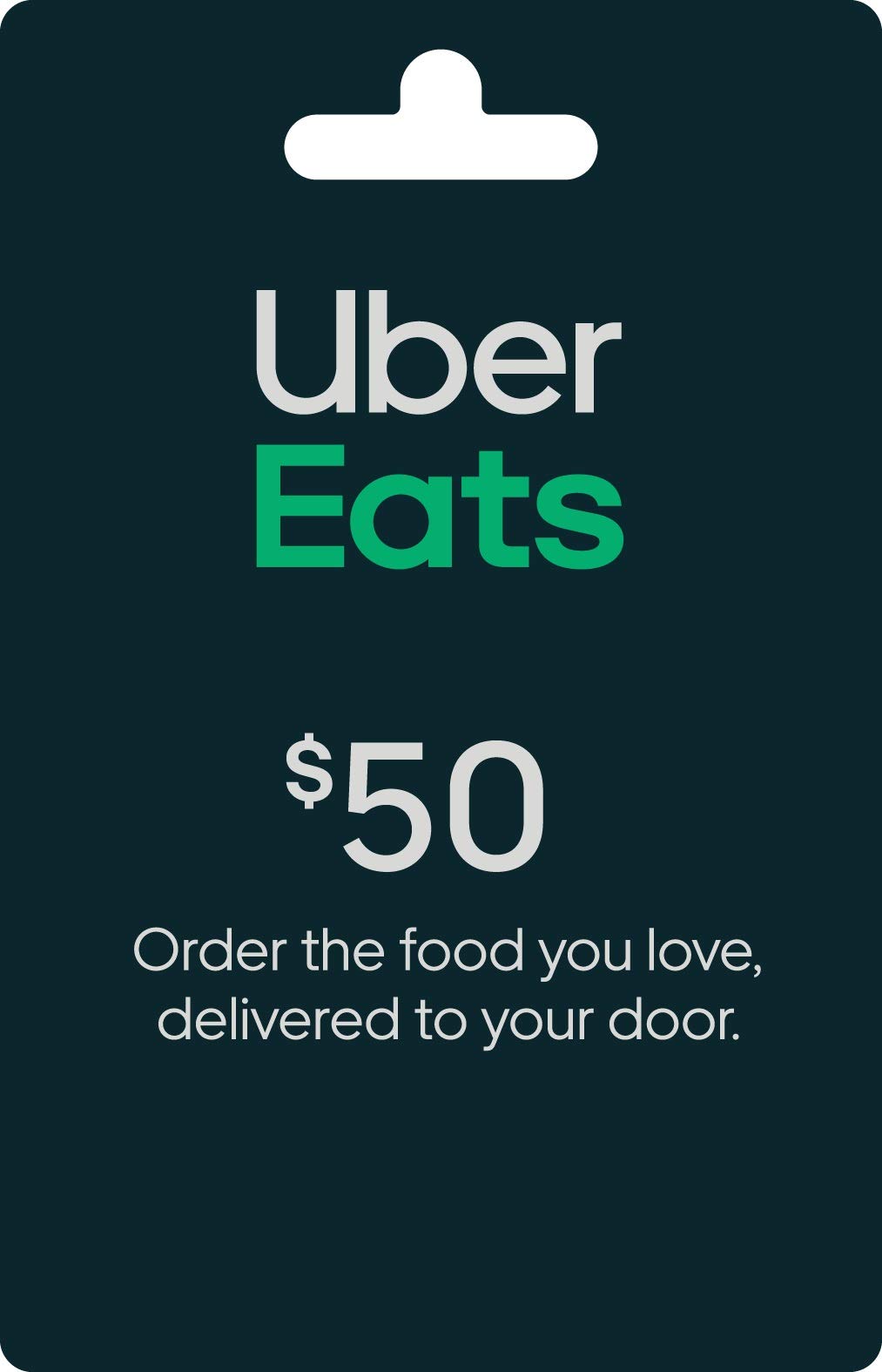 Uber Eats Physical Gift Card | $50