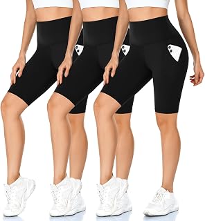 MOREFEEL 女性用バタフライソフトバイカーショーツ 3枚パック - 5インチ/8インチ ハイウエスト 腹部コントロール ワークアウト ヨガ ランニング ジム アスレチック ショーツ