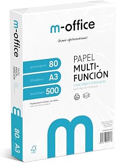 A3 80g Paper Pack 500 Sheets Multifunction Inkjet Laser Printer Paper A3 297x420mm Ideal for Office and Home · M-Office (500 Sheets)