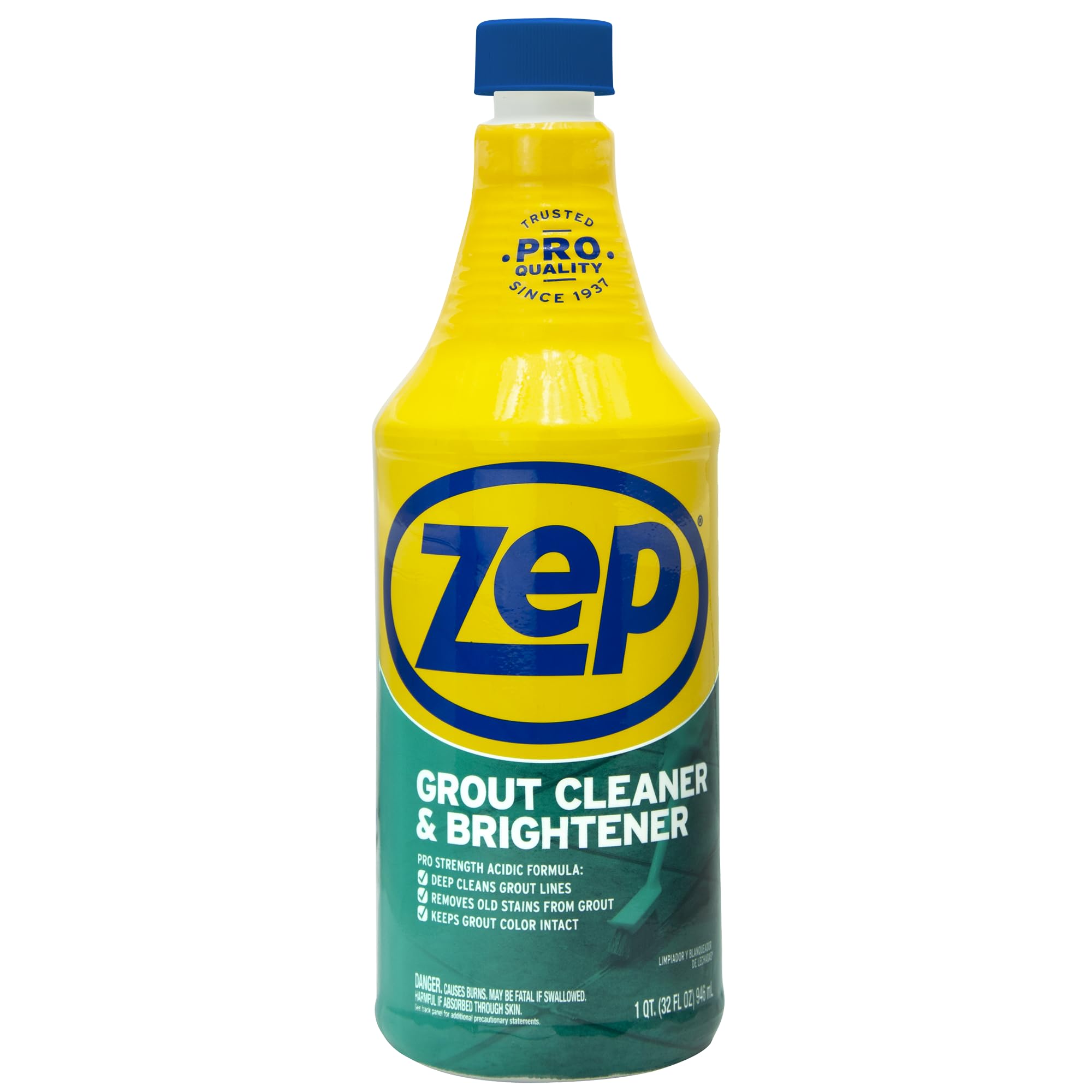 Zep Grout Cleaner and Brightener - 32 Ounce (1 Bottle) - ZU104632 - Deep Cleanin