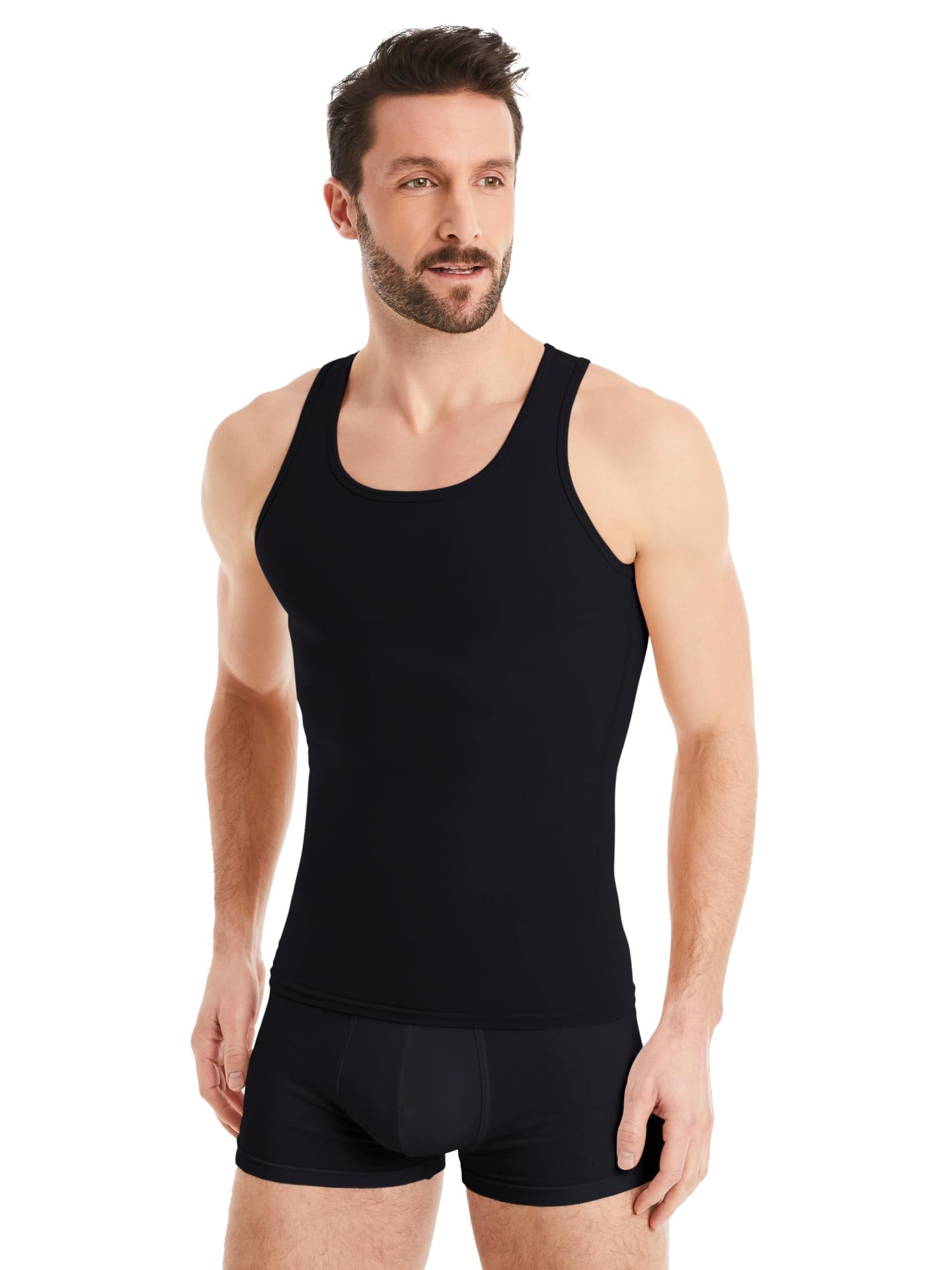 FINN Shapewear Men's Compression Shirt and Tummy Control Tank Top