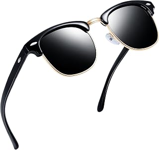 Joopin Classic Half-Frame Sunglasses Men's Polarised UV400 Driving
