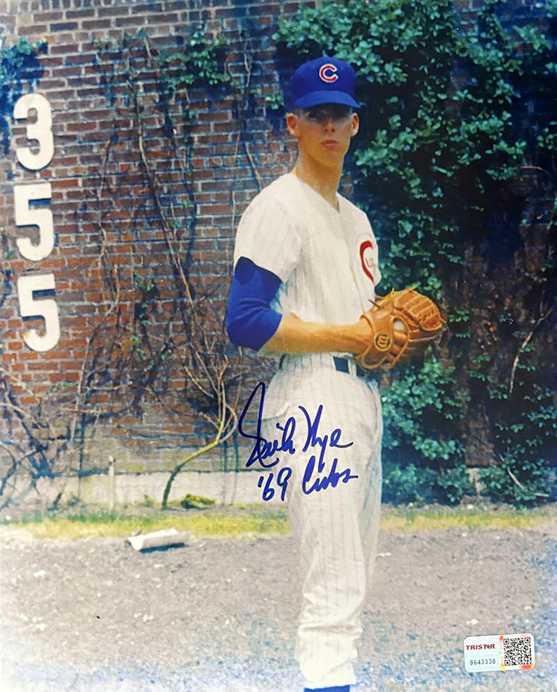 Rich Nye Signed Autographed Chicago Cubs 8x10 Photo Inscribed 69 Cubs TRISTAR