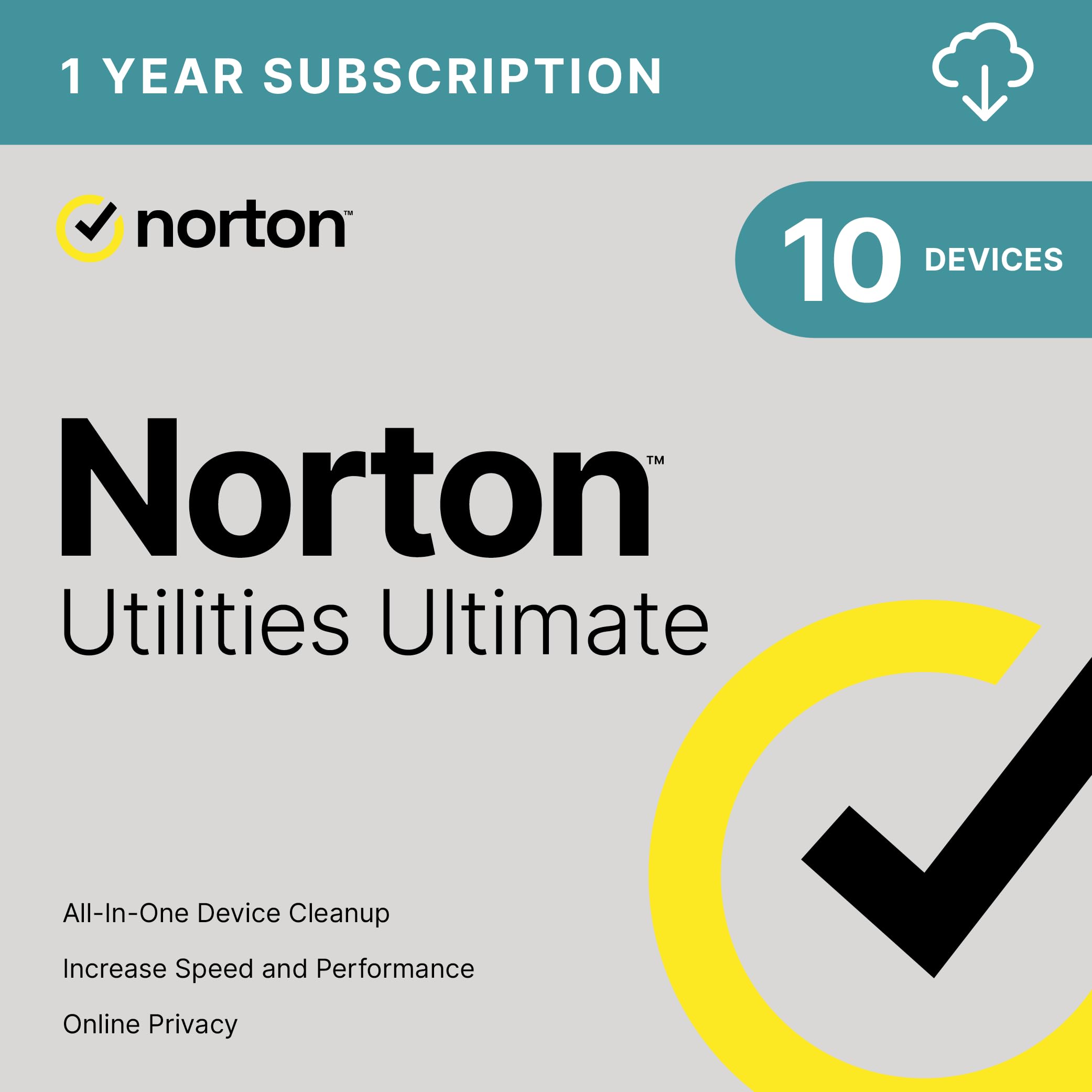 Norton Utilities Ultimate, 10 Devices, PC Cleanup [Download] | Keeps Devices Run