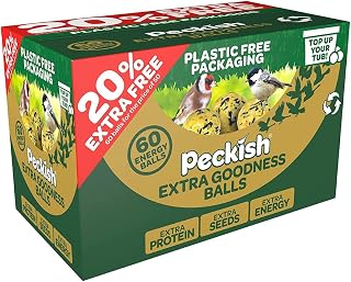 Peckish Extra Goodness Energy Balls 50 Box plus 20% Extra Free, Green, 1 Count (Pack of 1)
