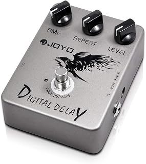 JOYO Digital Delay Guitar Pedal, Analog-Voiced with Special Filter Circuit, 25-600ms for Electric Guitar & Bass, True Bypass (JF-08)