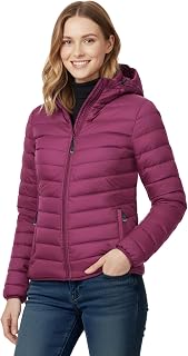 33,000ft Womens Lightweight Warm Quilted Hooded Puffer Jacket