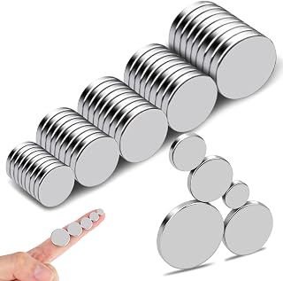 DIYMAG Small Rare Earth Magnets, 40 Pack, 5 Sizes - Neodymium Magnets for Refrigerator, DIY, Crafts, Kitchen & Office